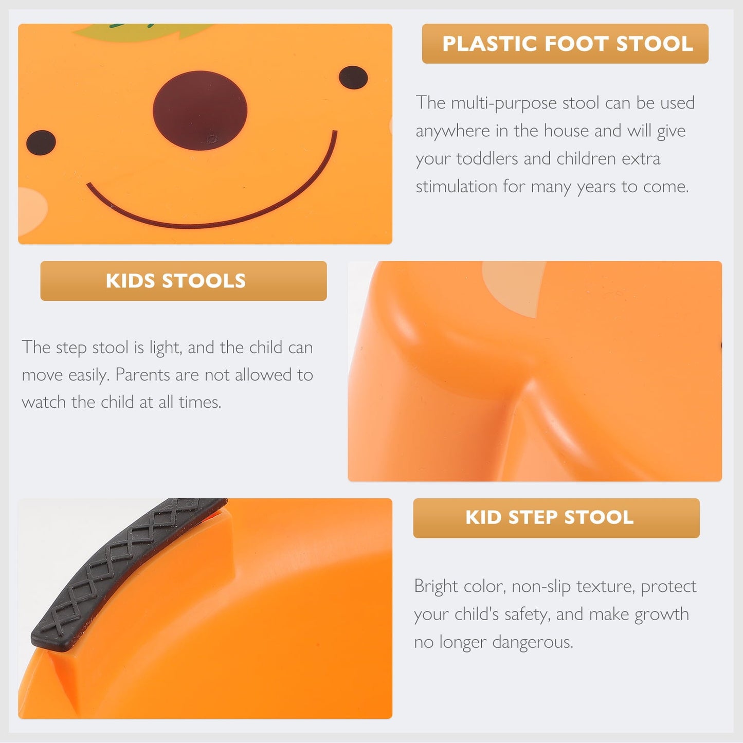 Classic Stool Step Toilet Foot Bathroom Toddler Kids Training Kitchen Stepping Cartoon Steps Helper Friction Safety Stools