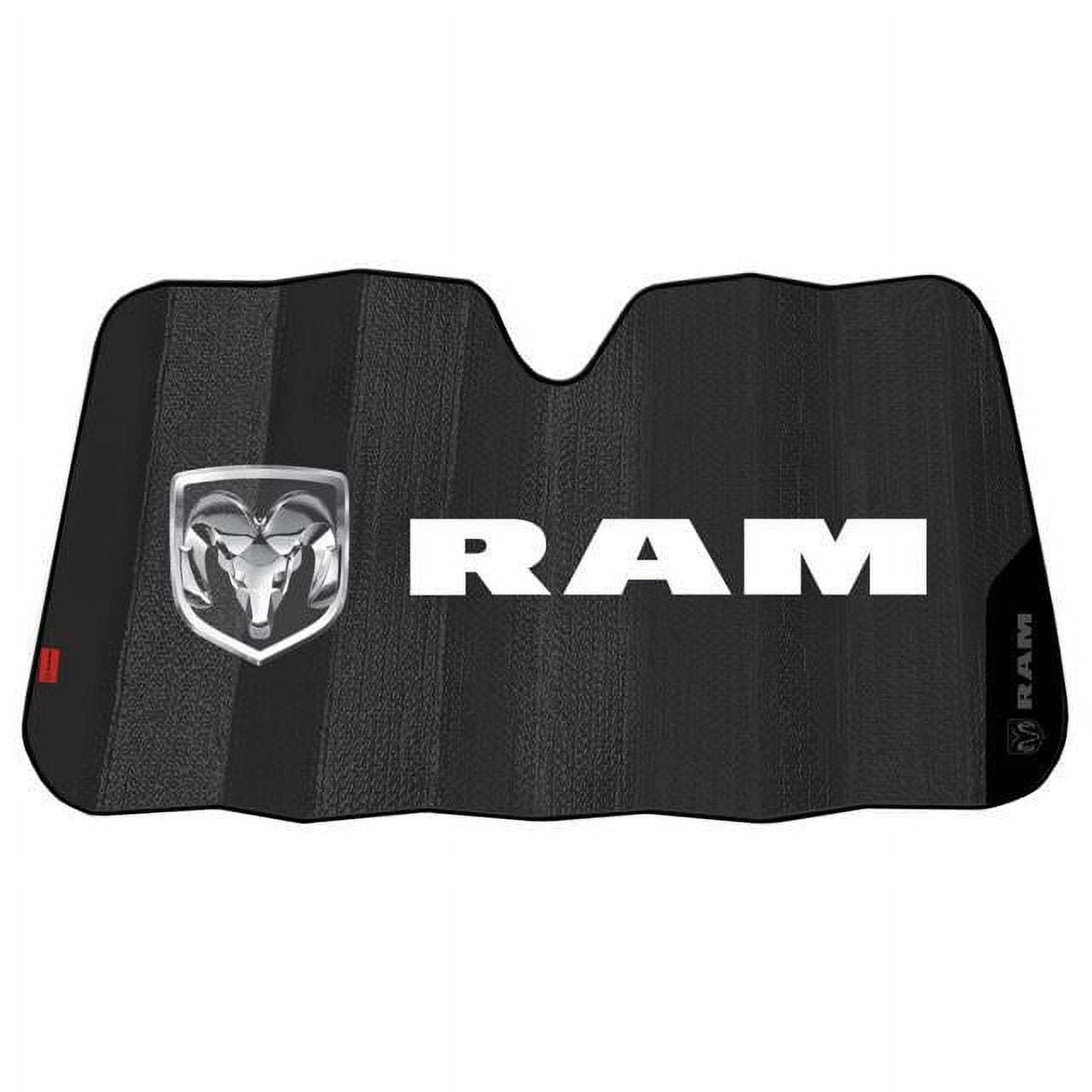 Classic Plasticolor Ram Black Matte Accordion Bubble Sunshade 003860R01