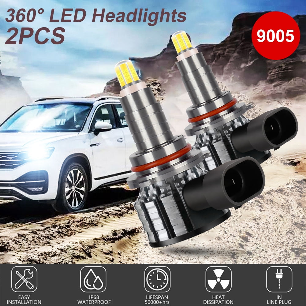 Classic For Chevrolet Colorado 2021 2020 2 PCS 9005 HB3 LED Headlight Super Bright Bulbs Kit White 15000LM High/Low Beam