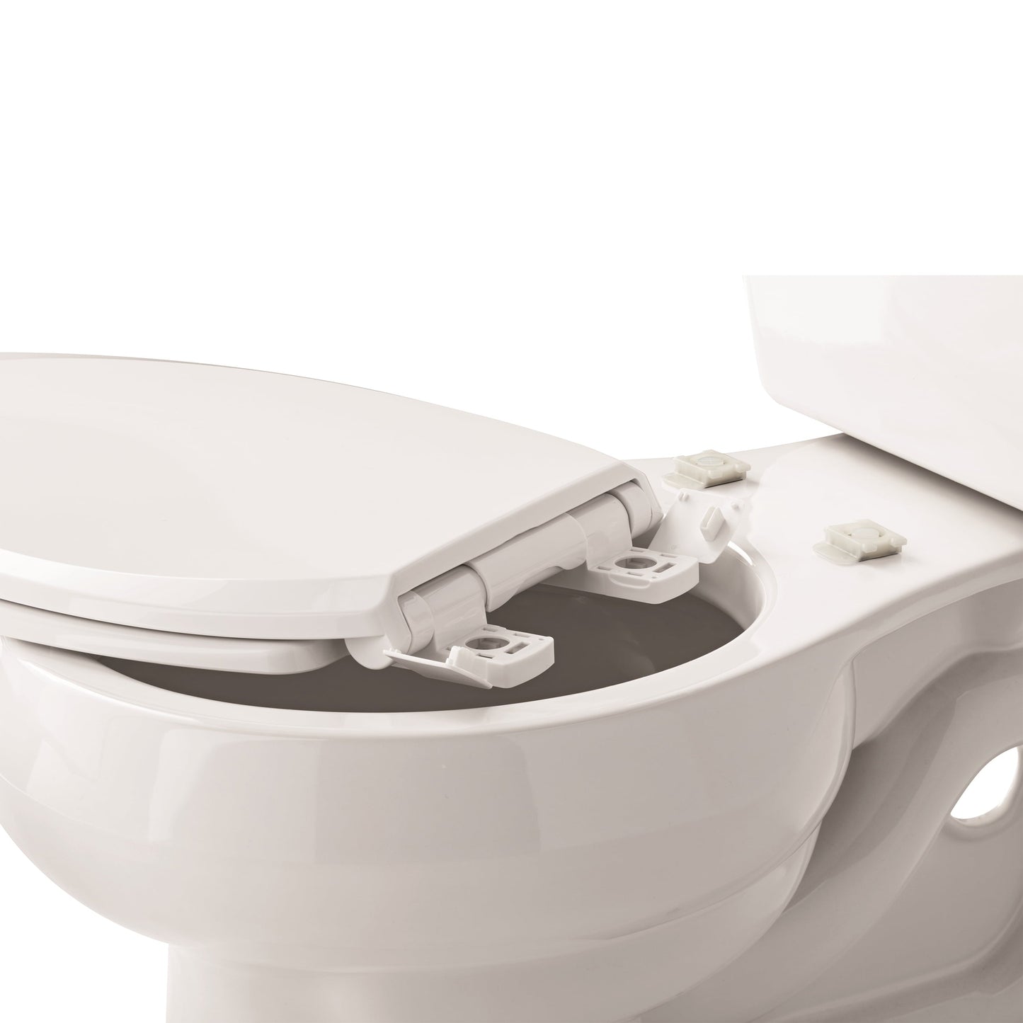 Versatile Mainstays Pp Elongated Toilet Seat W/t Child Seat