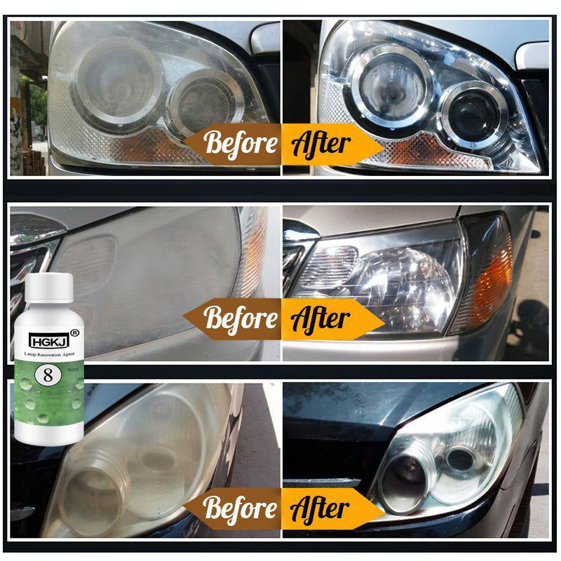 Classic HGKJ-8 Car Lens Restoration Kit Headlight Brightening Headlight Repair 20ML