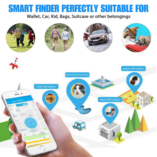 Versatile CNKOO 4Pcs Anti-lost Bluetooth Smart Tracker,Pet Child Wallet Key Mini Locator GPS Finder Alarm,Dog Cat Kids Car Wallet Accessories