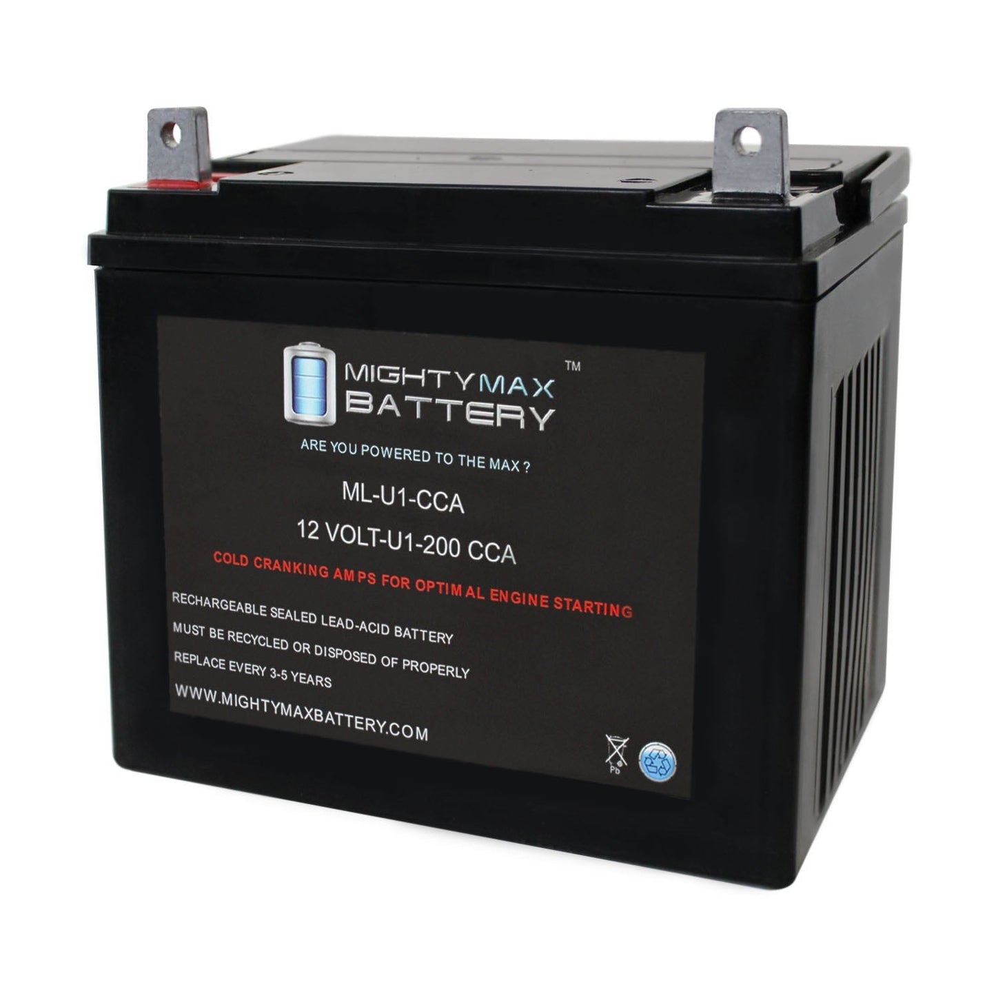 Versatile ML-U1 12V 200CCA Battery for Sears Custom Lawn Tractor and Mower