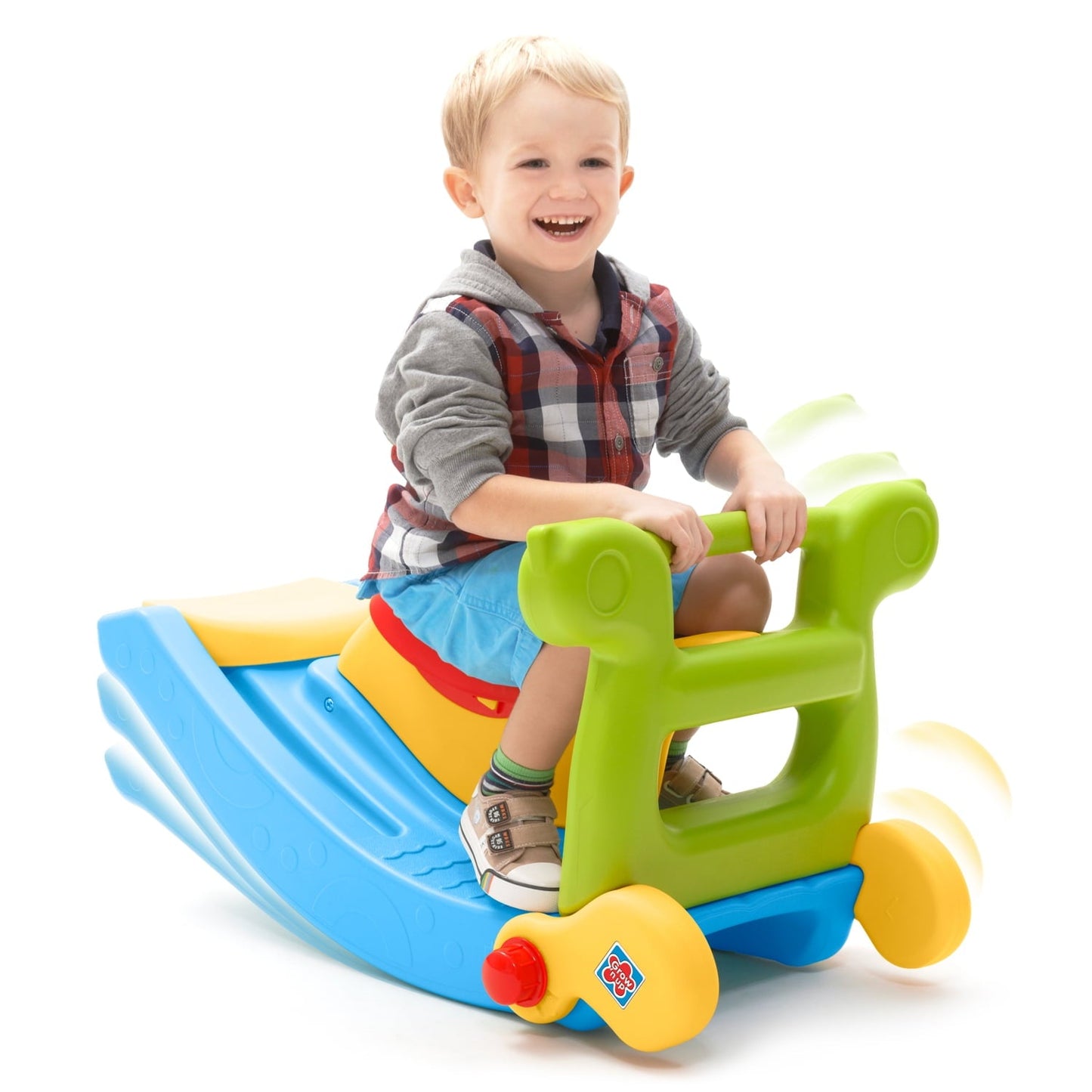 Classic Grow 'N Up Plastic Toddler Slide and Rocker Combo