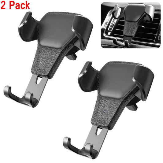 Classic 2 Pack Universal Auto-Clamping Gravity Air Vent Car Mount Holder Cradle for Cell Phone Smartphone