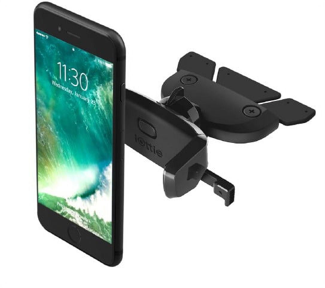 Classic iOttie Easy One Touch Mini CD Slot Mount and Phone Holder, Black, Plastic