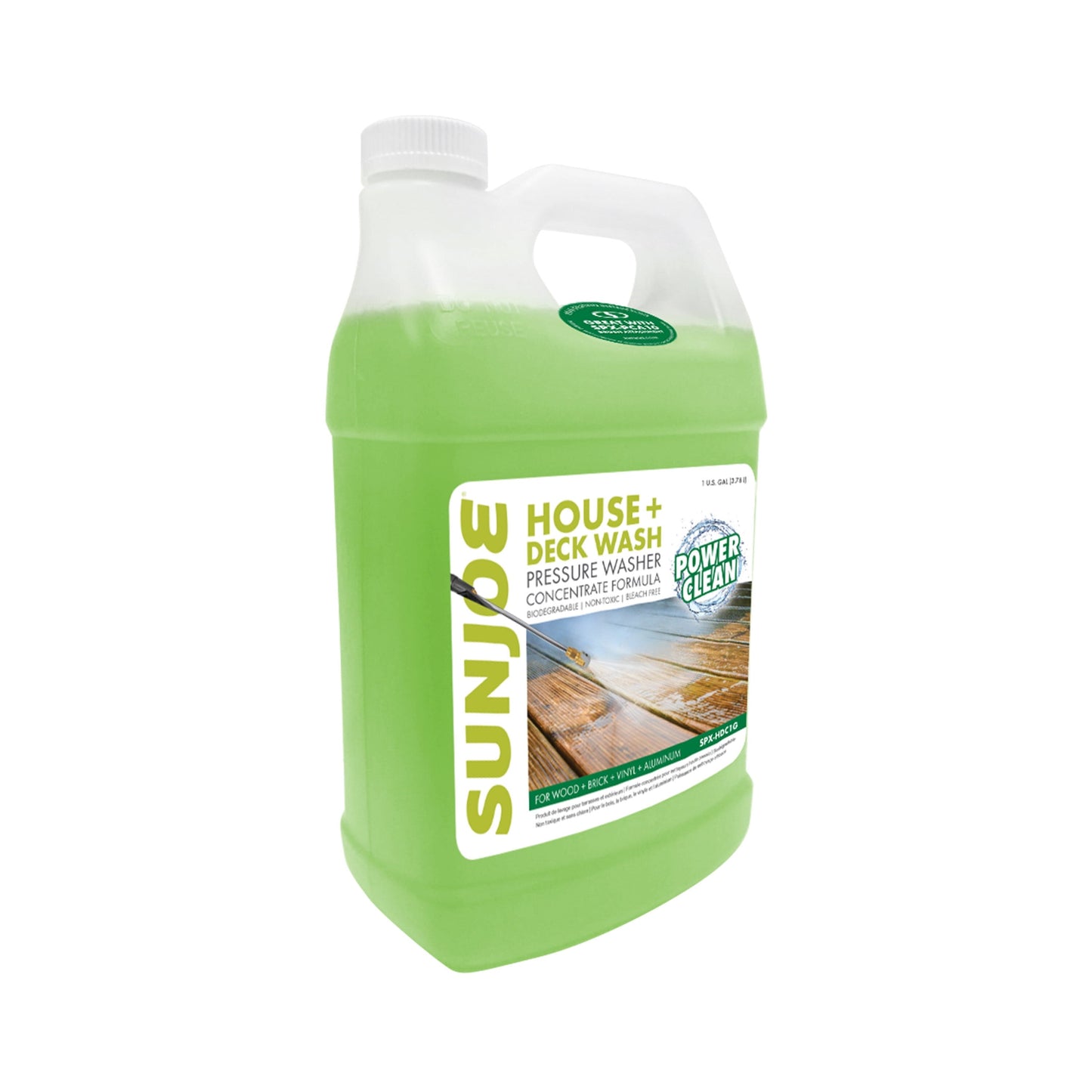 Versatile Sun Joe House + Deck All-purpose Pressure Washer Rated Concentrated Cleaner , 1 Gal.