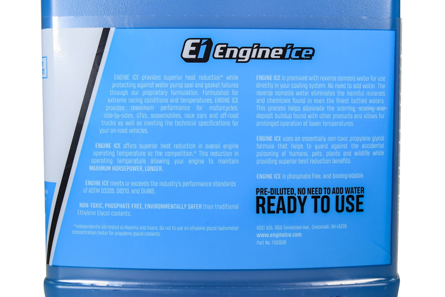 Versatile Engine Ice 1/2 Gal Hi-Performance Non-Toxic TYDS008 Coolant 64oz - 4 Pack