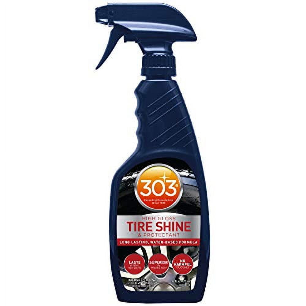 Classic 303 High Gloss Tire Shine And Protectant - Long Lasting, Water Based Formula - Lasts For Weeks - No Harmful Silicones - Lasts Weeks Not Days, 16 fl. oz. (30395CSR) Packaging May Vary