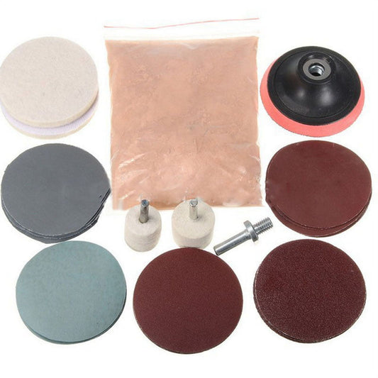 Classic 32x Car Glass Polishing Kit Deep Scratch Remover Tool w/ Cerium Oxide Powder USA