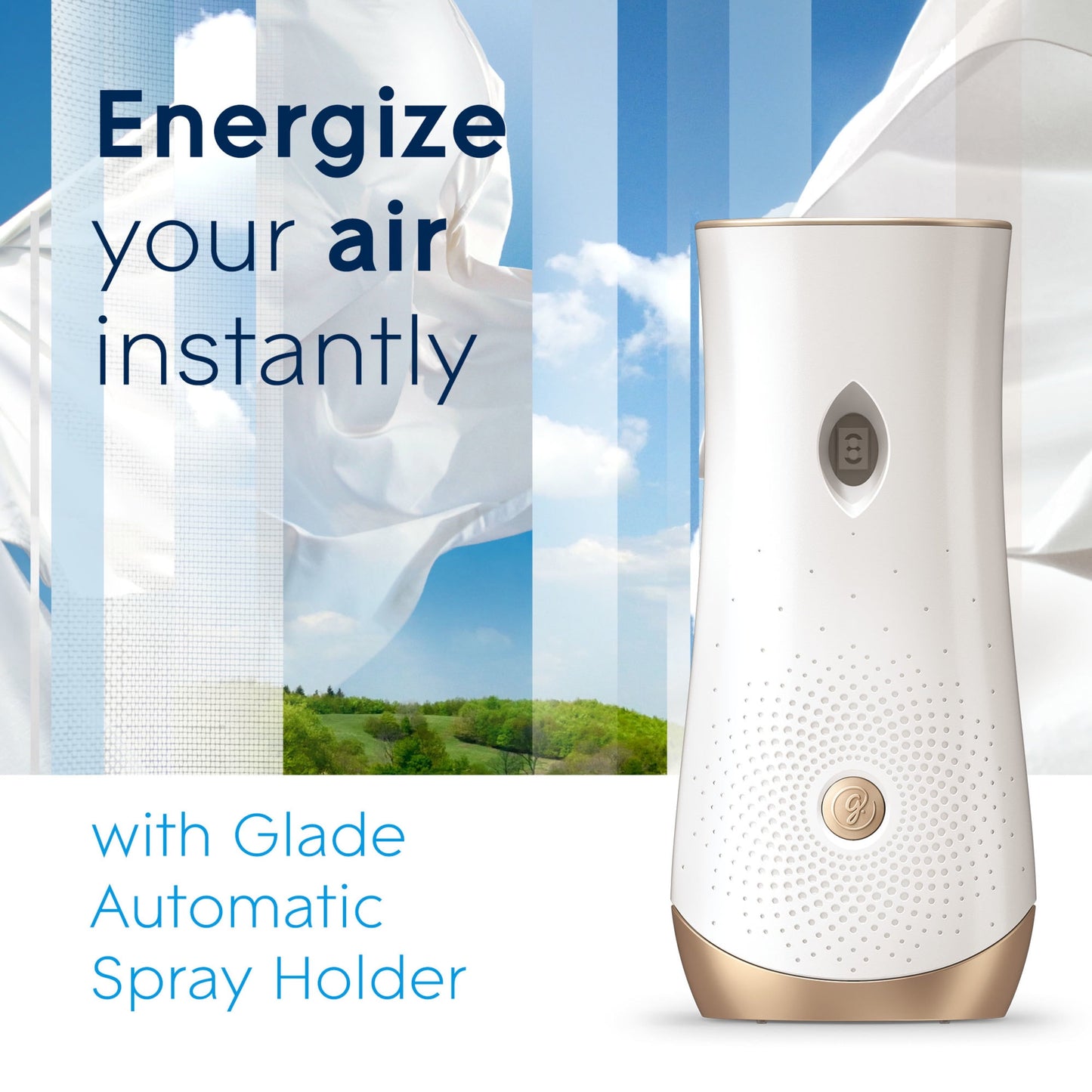 Versatile Glade Automatic Air Freshener Refill Spray Value Pack, Clean Linen, 2 Count