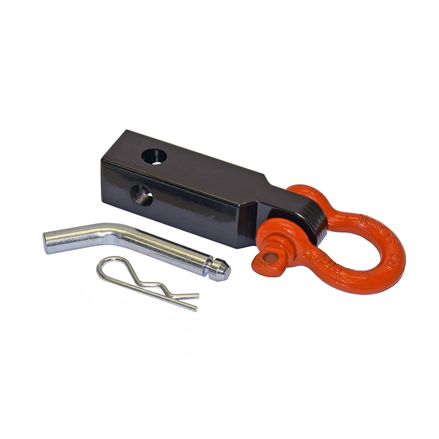 Versatile Rigid Hitch (TSM-125-D) Tow Strap Shackle Mount for 1-1/4 Inch Receivers - Made In U.S.A.