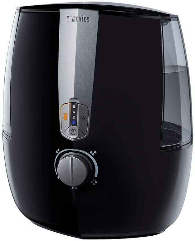 Classic Homedics Total Comfort Plus Ultrasonic Humidifier, 5.3L Water Tank with Warm and Cool Mist with Auto Shutoff, 547 sq./ ft. Coverage Area