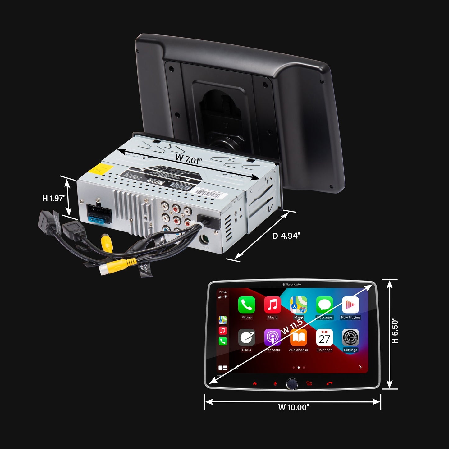 Versatile Planet Audio P100CPAC Apple CarPlay Android Auto Car Audio Stereo System