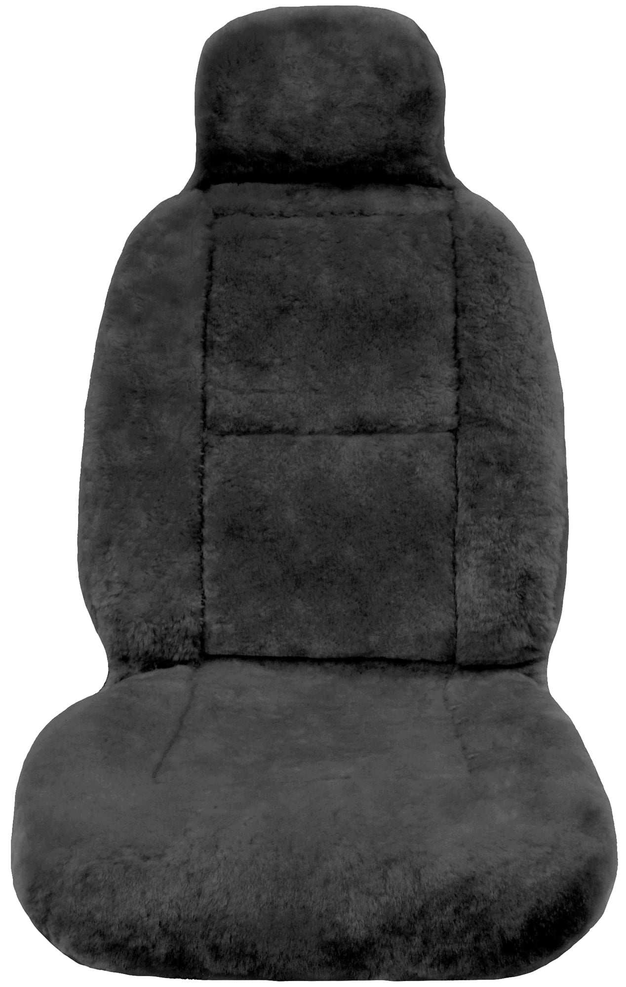 Versatile Eurow Sheepskin Seat Cover New XL Design Premium Pelt - Gray