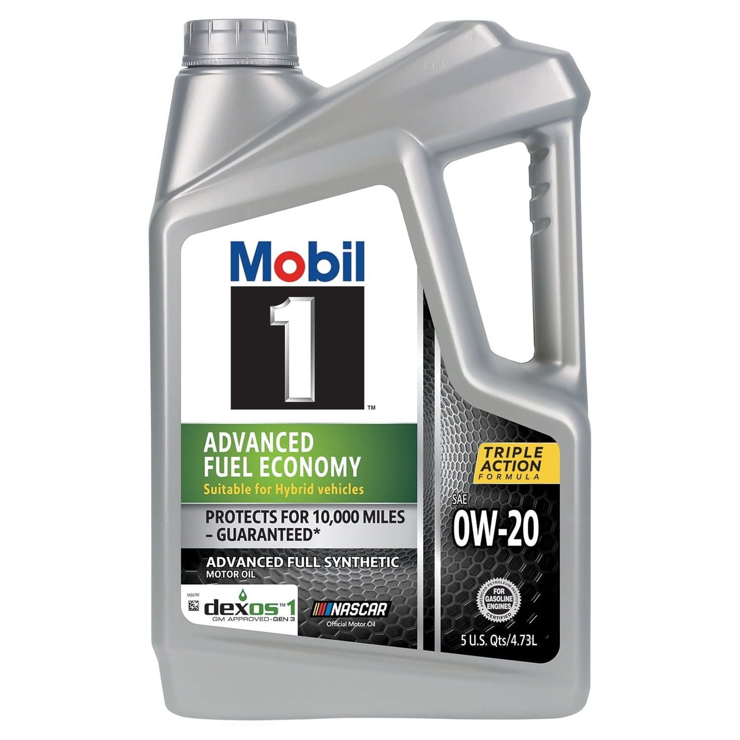 Classic Mobil 1 Advanced Fuel Economy Full Synthetic Motor Oil 0W-20, 5 qt