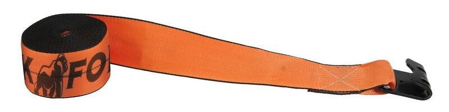 Classic (8 Pack) Kinedyne K Force Winch Straps 4" x 30' Orange Heavy Duty Tie down w/ Flat Hooks WLL# 6670 lbs | 4 Inch Cargo Control for Flatbed Truck Utility Trailer