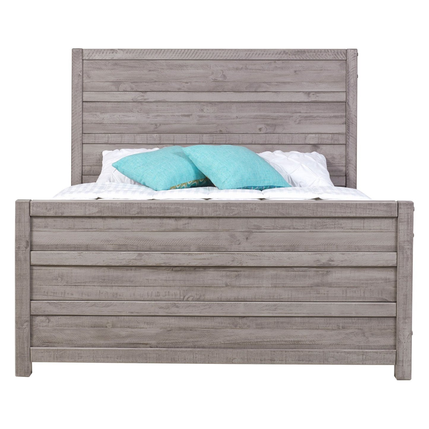 Versatile Carmel Bed - King Size - Antique Walnut Finish