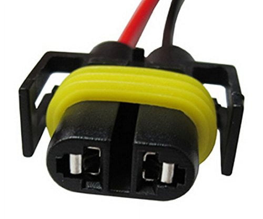 Classic iJDMTOY (2) H11 H8 880 881 Female Adapter Wiring Harness Sockets Wire For Headlights or Fog Lights