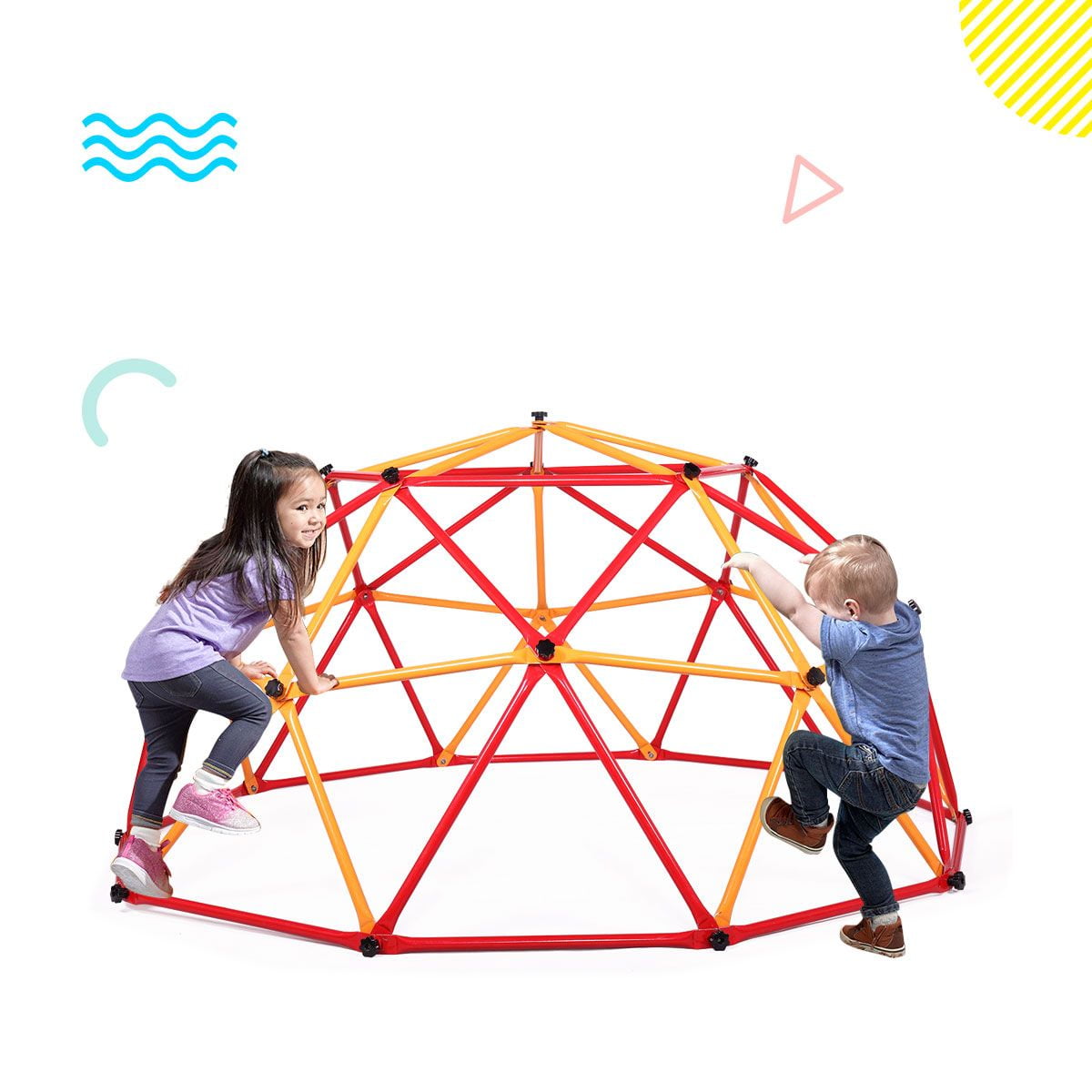 Classic MOCA Jungle Gym Geometric Climbing Dome, Outdoor Toys for Kids Ages 3-8, Toddler Backyard Play Equipment , Playground Climber Equipment for Indoor Outside