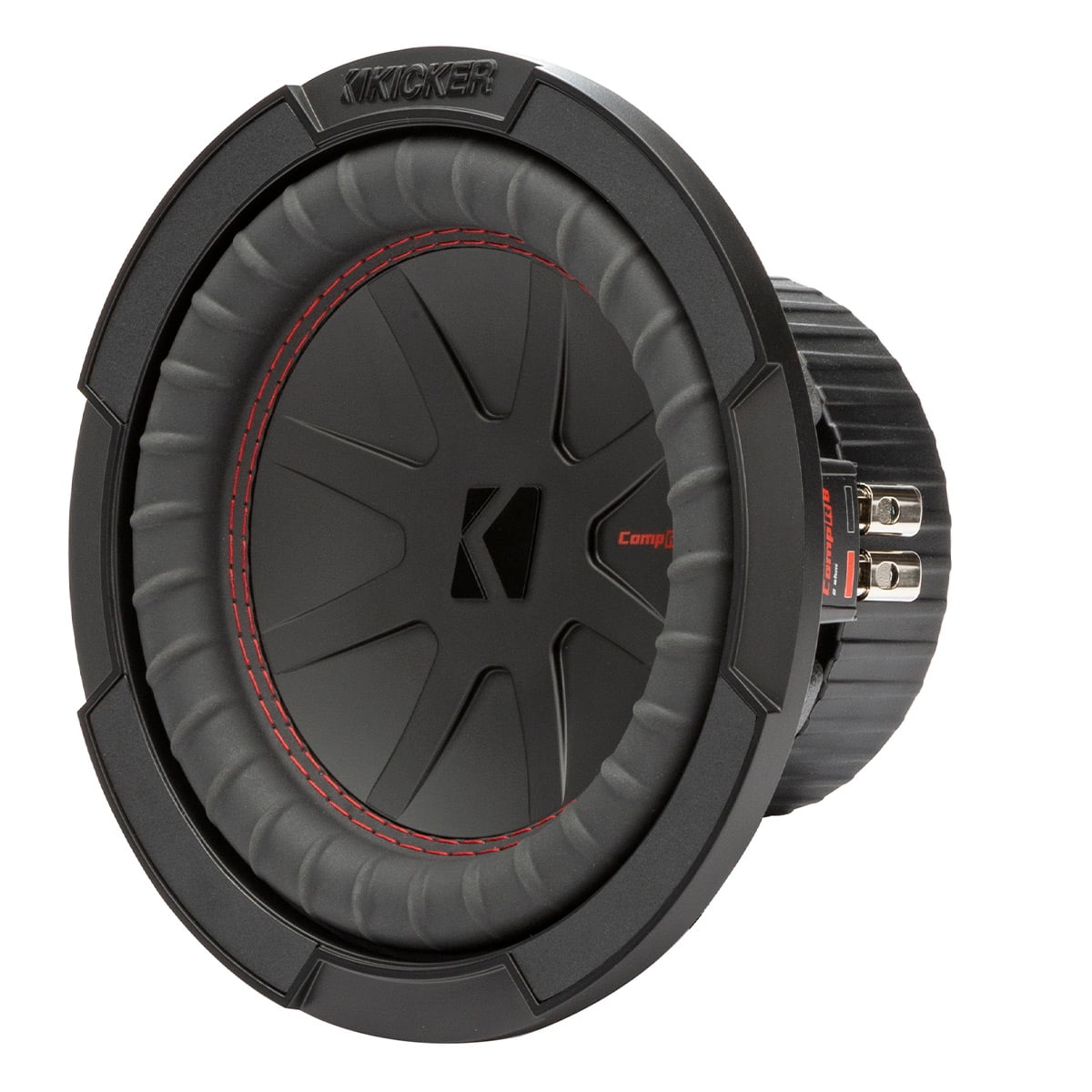 Versatile KICKER CompR 8 Inch Dual 4 Ohm DVC 600W Peak Power Car Audio Subwoofer