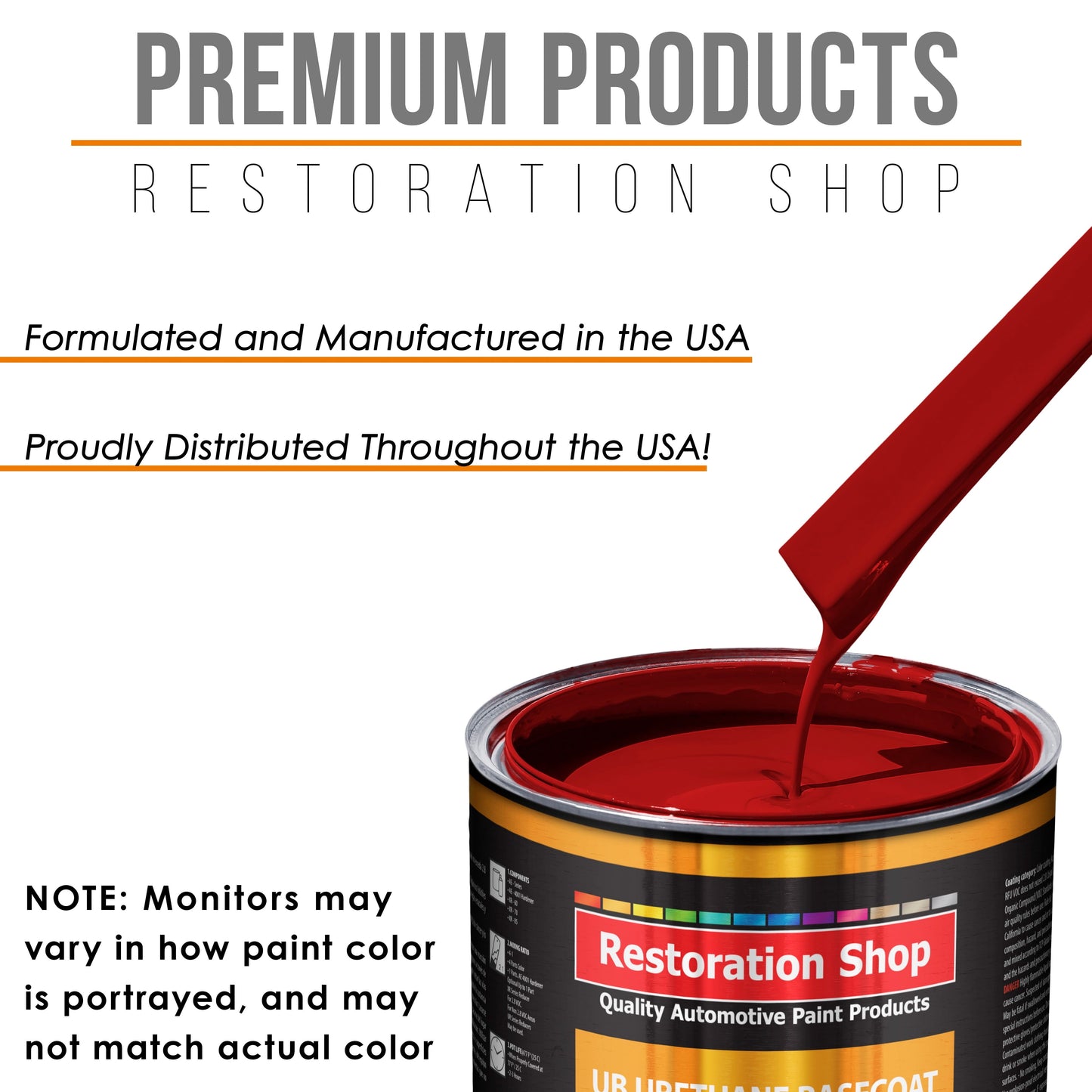 Versatile Quarter Mile Red Gallon URETHANE BASECOAT CLEARCOAT Car Auto Paint FAST Kit