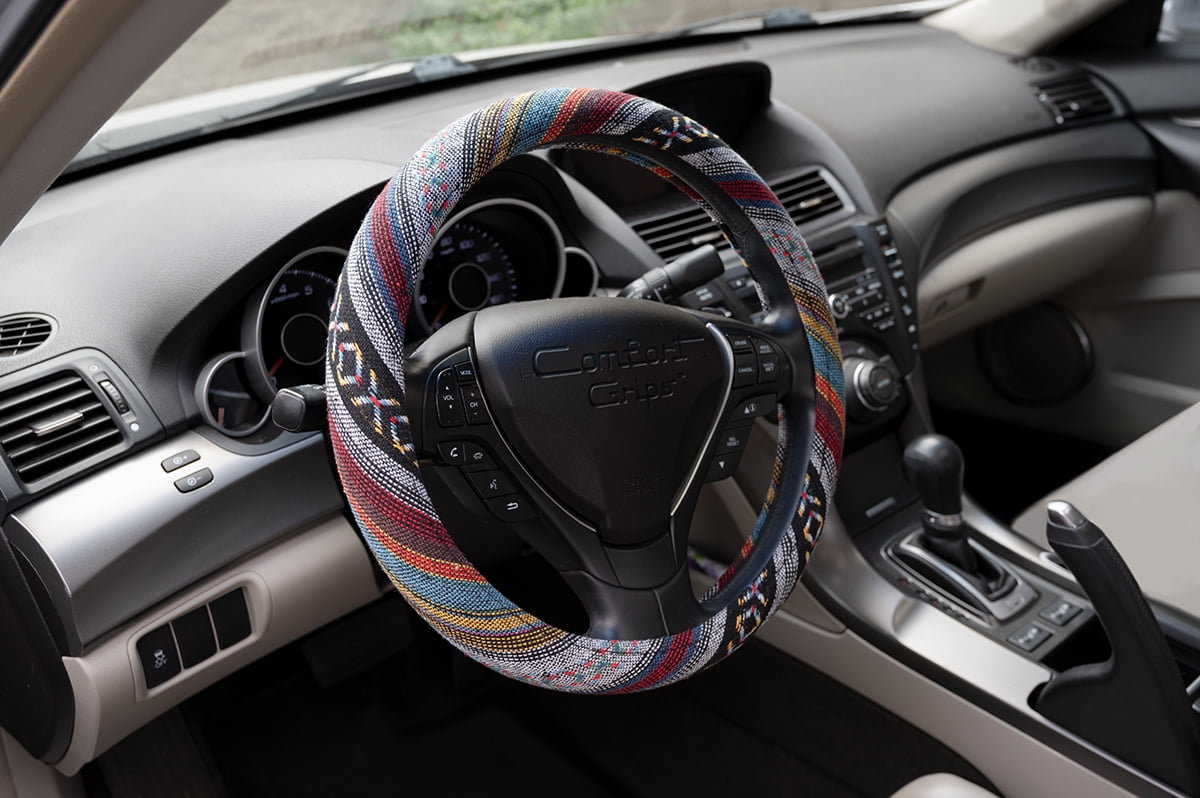 Classic Comfort Grips Steering Wheel Cover - Boho Large (15.5 - 16.4)