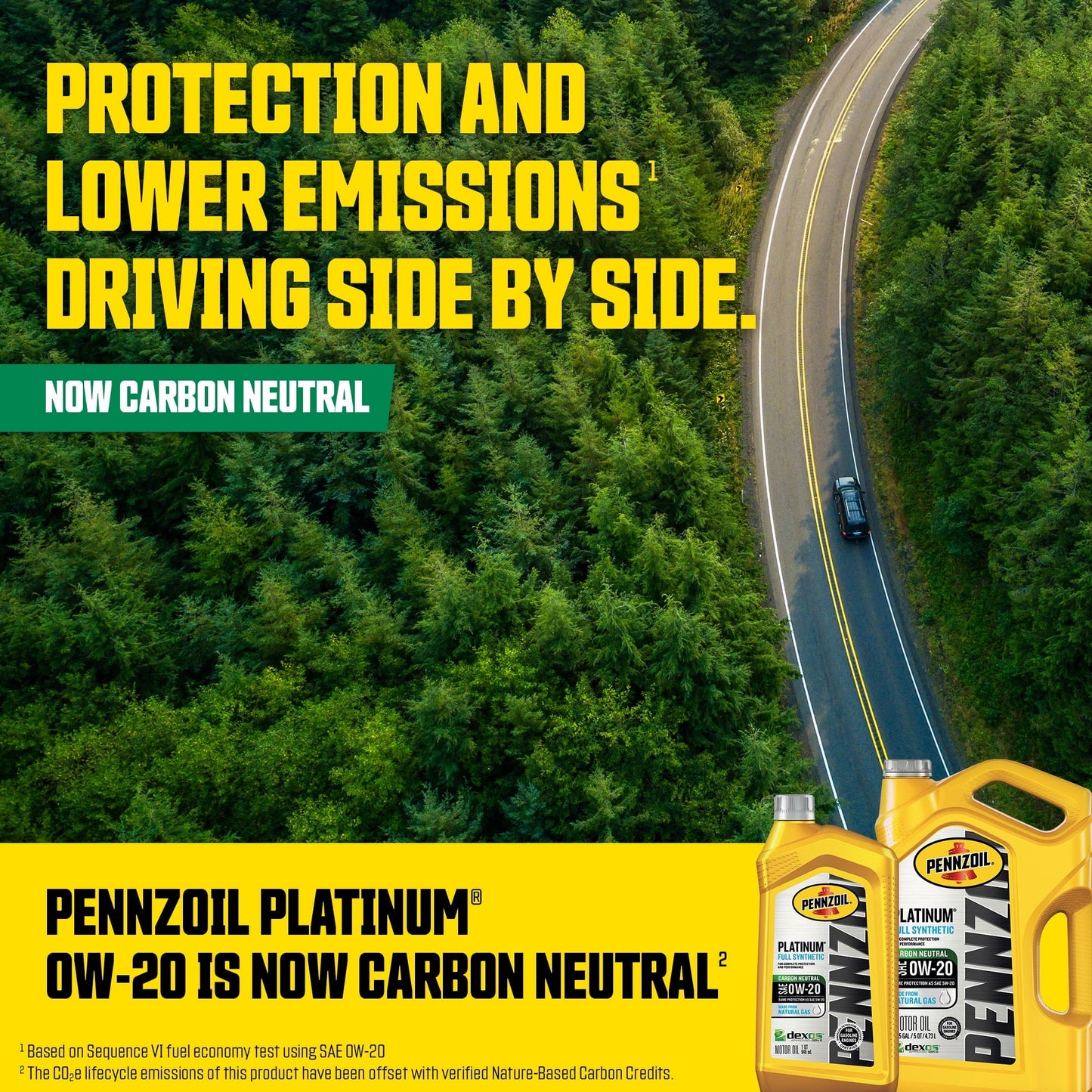 Versatile Pennzoil Platinum Full Synthetic 0W-20 Motor Oil, 5-Quart