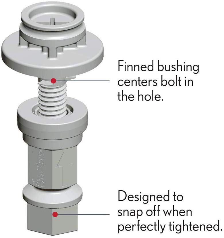 Classic Mayfair STA-TITE Toilet Seat Fastening Hardware Upgrade Kit, STATITE