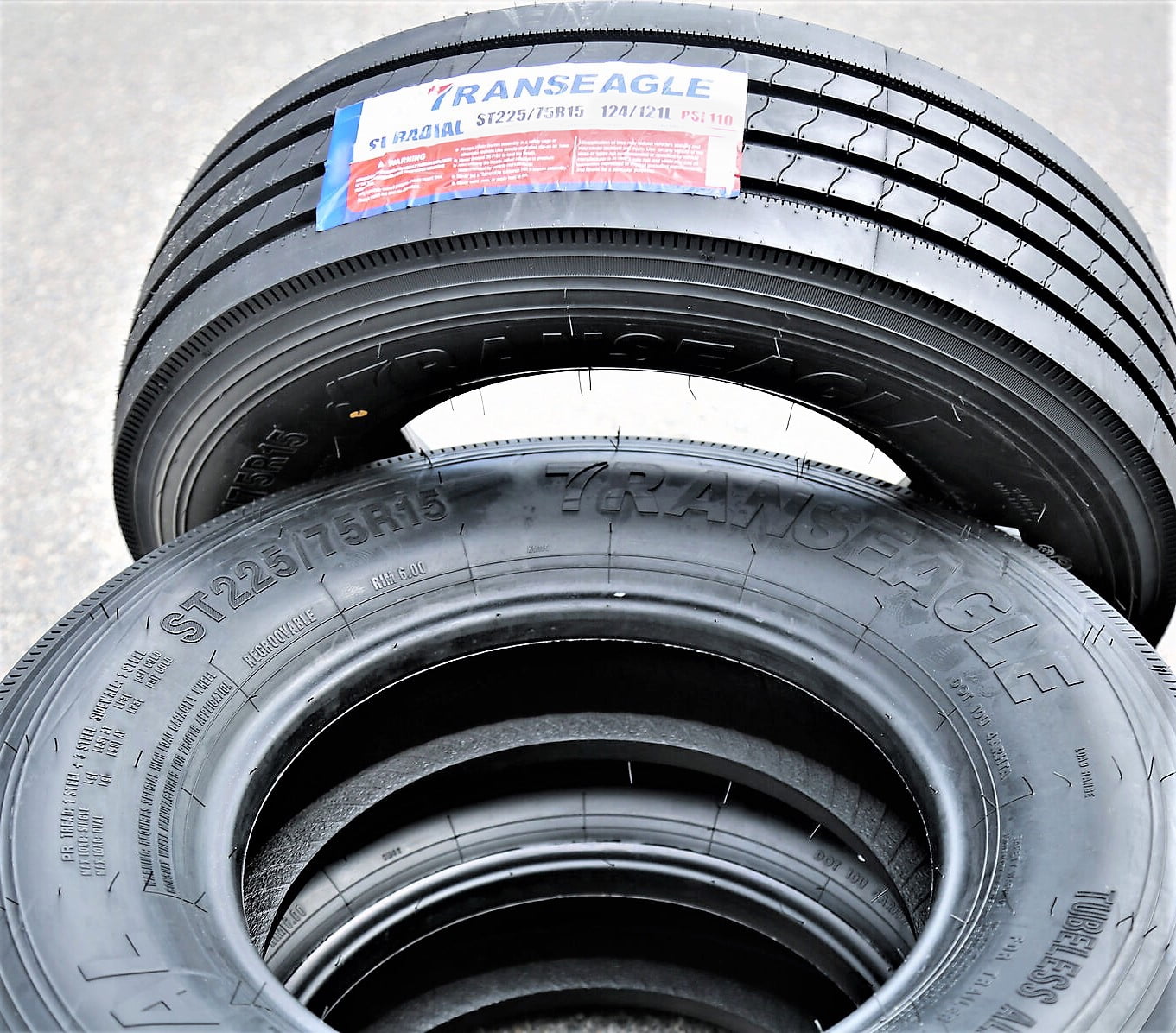 Versatile Transeagle All Steel STR Trailer Tire - ST225/75R15 124L LRG 14PLY