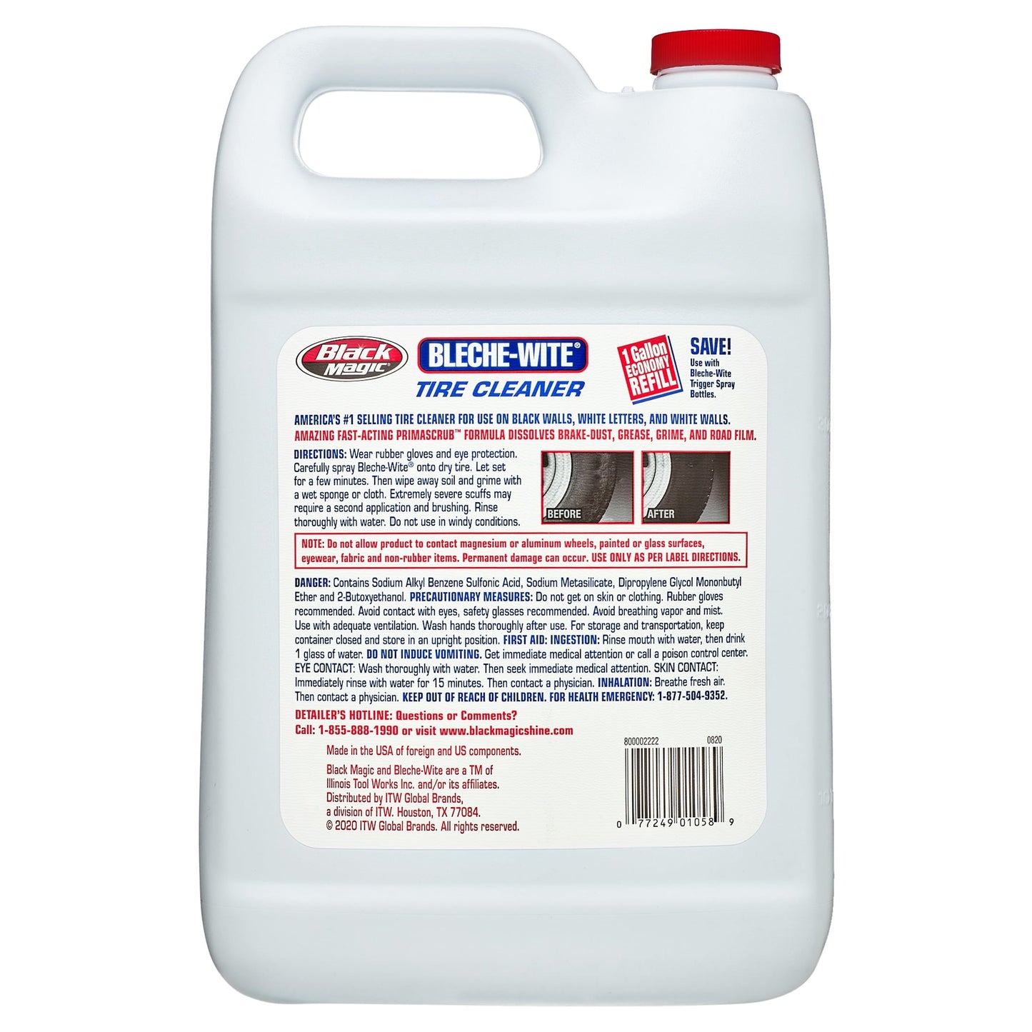 Classic Black Magic Bleche-Wite Tire Cleaner, 1 Gallon - 800002222