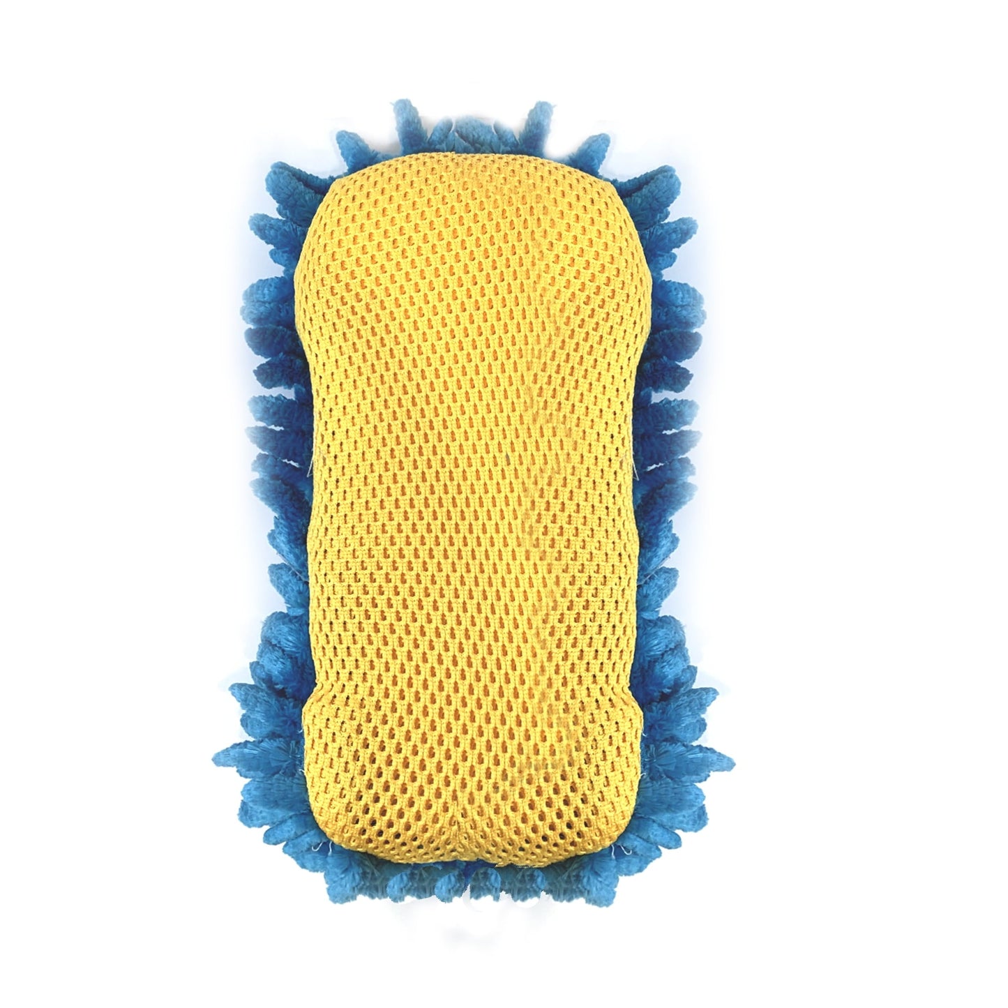 Classic Auto Drive Car Wash Microfiber Sponge, Chenille Pile & Scrubber Back, Blue, 1 piece