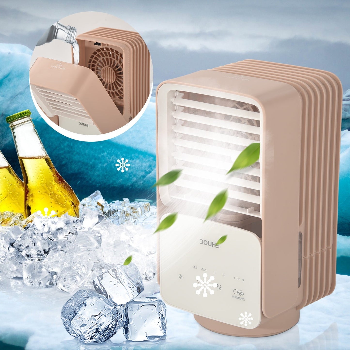 Versatile Zeceouar Clearance Items for Home Portable Conditioner Fan Rechargeable Evaporative With 3 Speeds 7 Colors