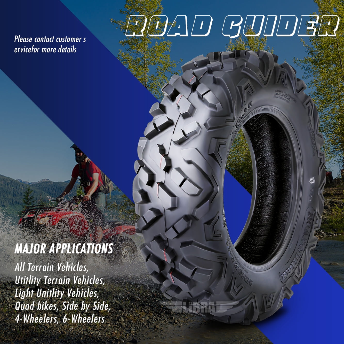 Classic Set of 2 ATV UTV Tires 27x9-14 27X9x14 6PR Mud