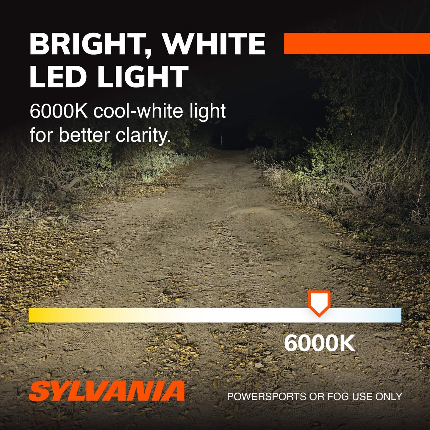 Versatile Sylvania 9005 LED Fog Light and Powersport Bulb, Pack of 2