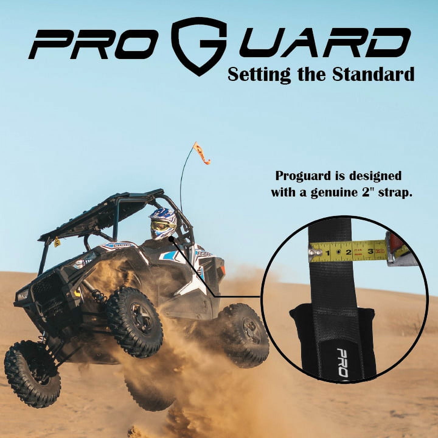 Classic ProGuard Black 5 Point Harness 2" Straps for Off Road Vehicle, ATV, UTV, Go Kart, Buggy, Side by Side, & Rock Bouncer