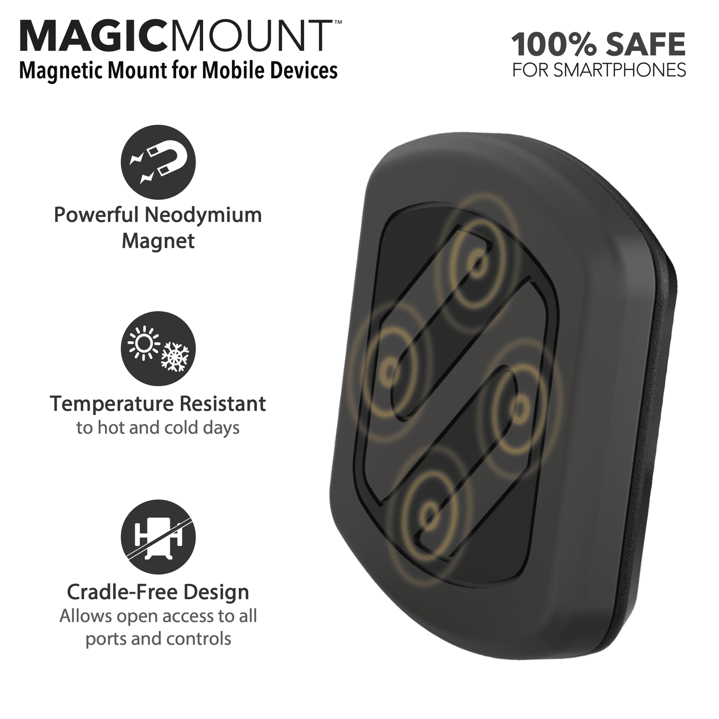 Versatile Scosche Magwsm-sp1 Magic Mount Magnetic Dash/Window Suction Mount for Mobile Devices Adjustable 360