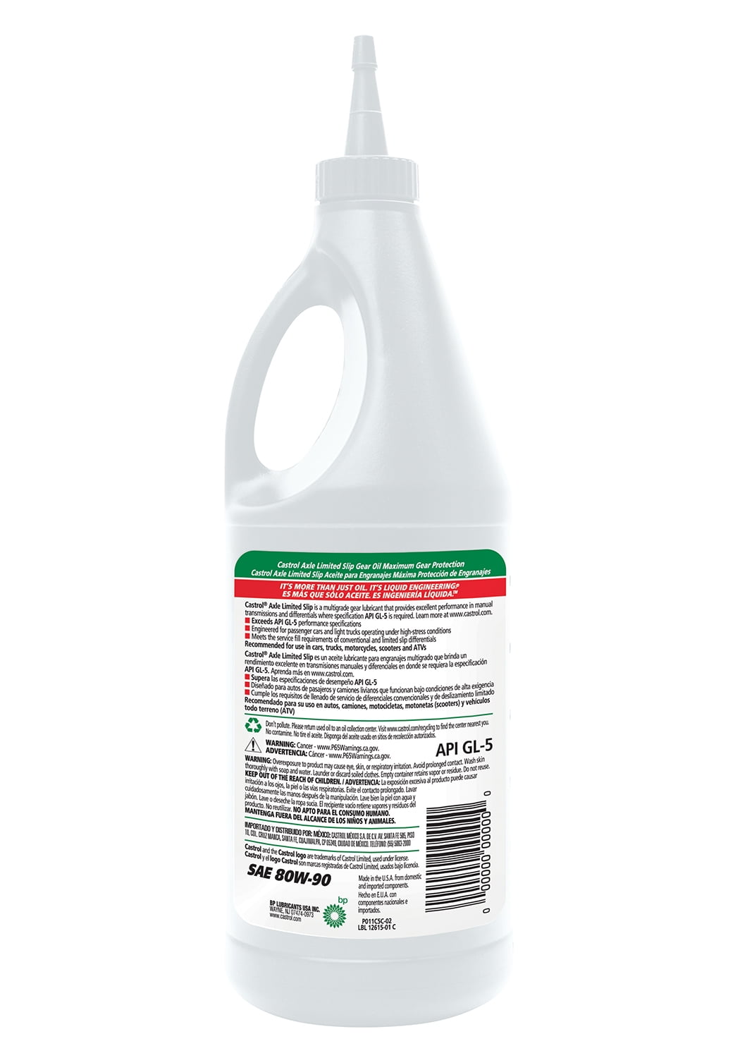 Classic Castrol Axle Limited Slip 80W-90 Gear Oil, 1 Quart