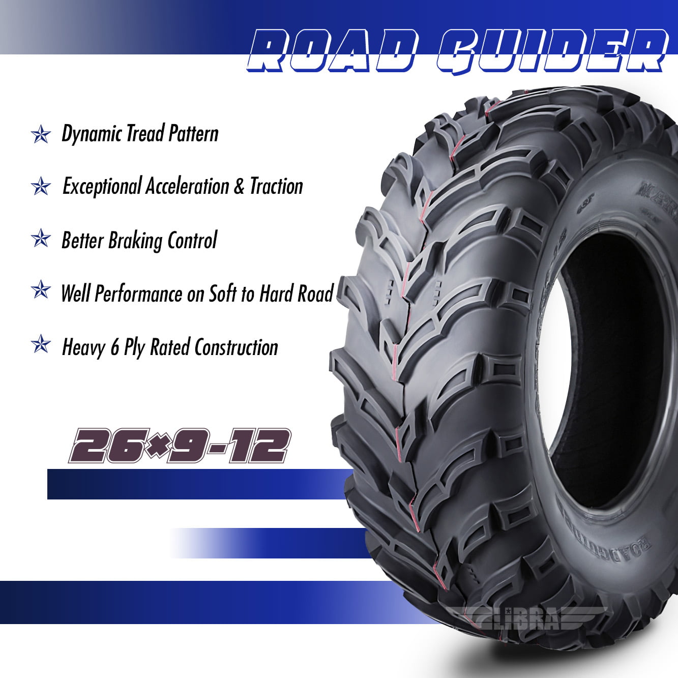 Classic One New ATV/UTV Tire 26x9-12 26x9x12 6PR 10275