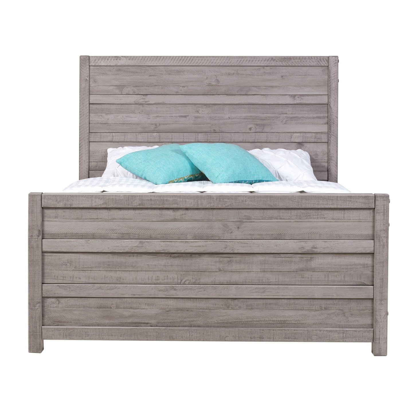 Versatile Carmel Bed - King Size - Antique Walnut Finish