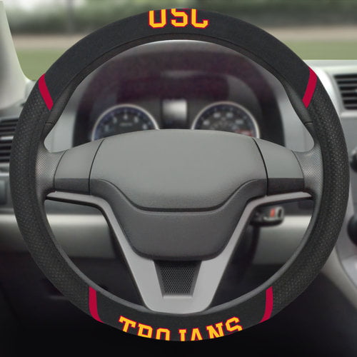 Classic Fanmats USC Southern California Trojans Steering Wheel Cover 15"x15"