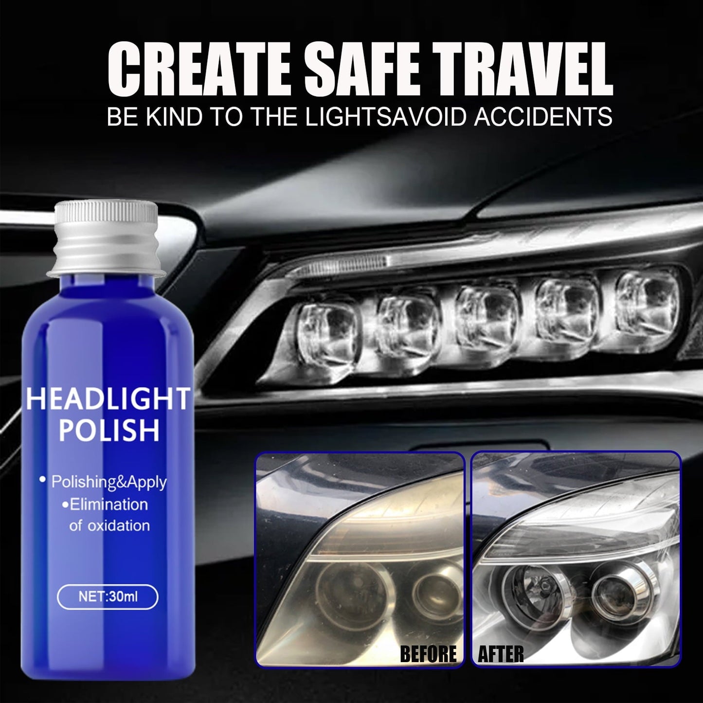 Classic Quick Headlight Clear Coat, Cleans and Prevents Lens Yellowing