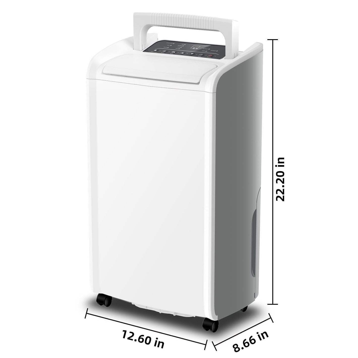 Classic Rocyis 70 Pints 4,500 Sq. Ft. Home Dehumidifier for Large Room, Basement with Auto Shut off, Drain Hose, Reusable Filter Humidity Control for Bedroom, Bathroom