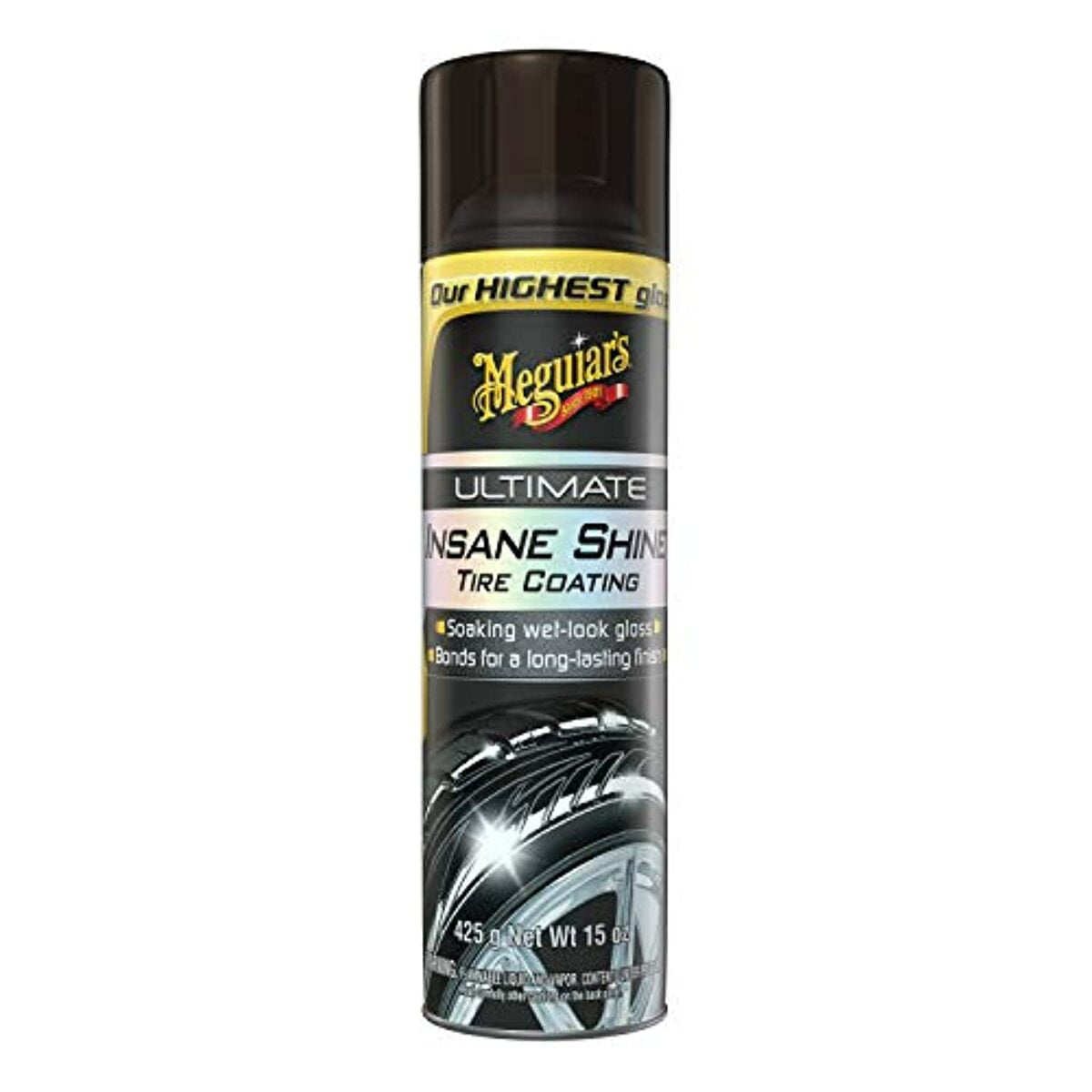 Classic Meguiar's Ultimate Insane Shine Tire Coating, G190315, 15 Oz