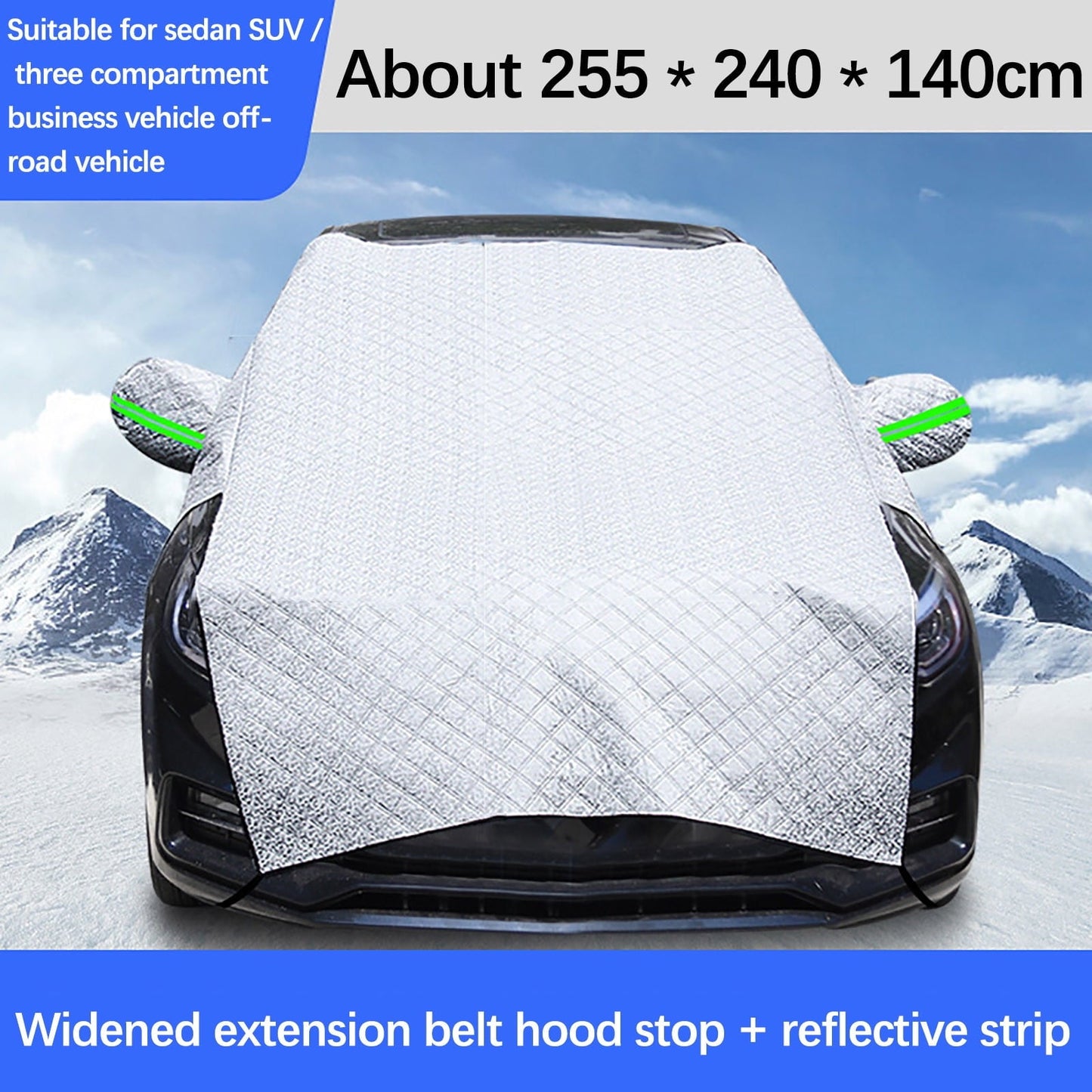 Versatile TUTUnaumb New Hot Sale Vehicle Mounted Winter Snow Proof Car Cover Snow Proof Car Clothes Windshield Cover Snow Proof Coverfor Home Household-White