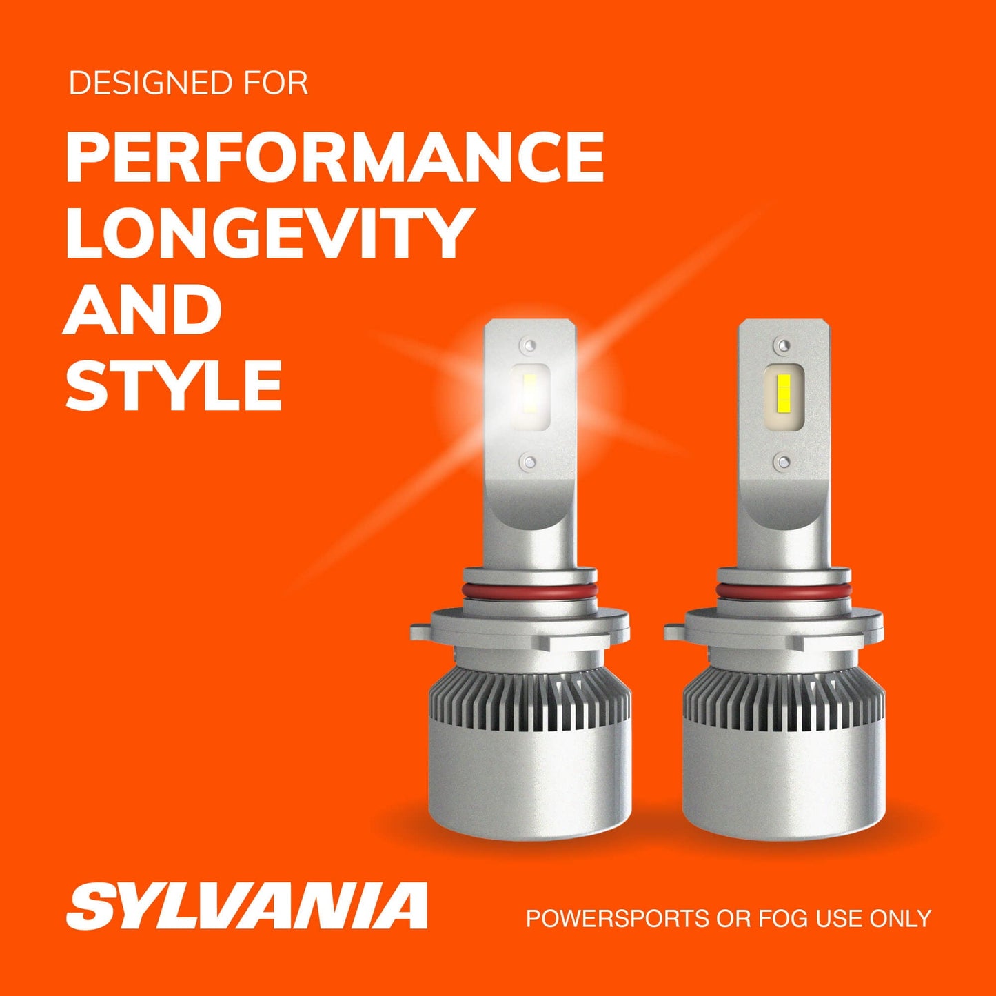 Versatile Sylvania 9005 LED Fog Light and Powersport Bulb, Pack of 2