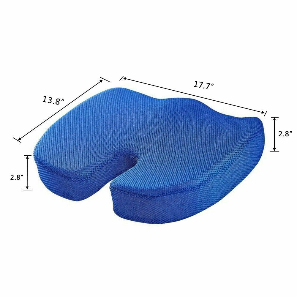 Classic Cool Seat Cushion Gel Memory Foam Chair, Non-Slip Orthopedic Pain Relief Pillow, Soft Seat Cushion for Office Chair Car Pad