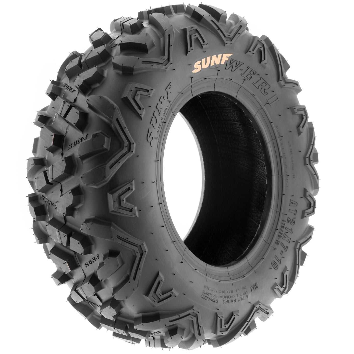 Classic SunF All Terrain ATV UTV Tires 22x7-10 & 20x10-9 6 PR A051 (Complete Full Set of 4)