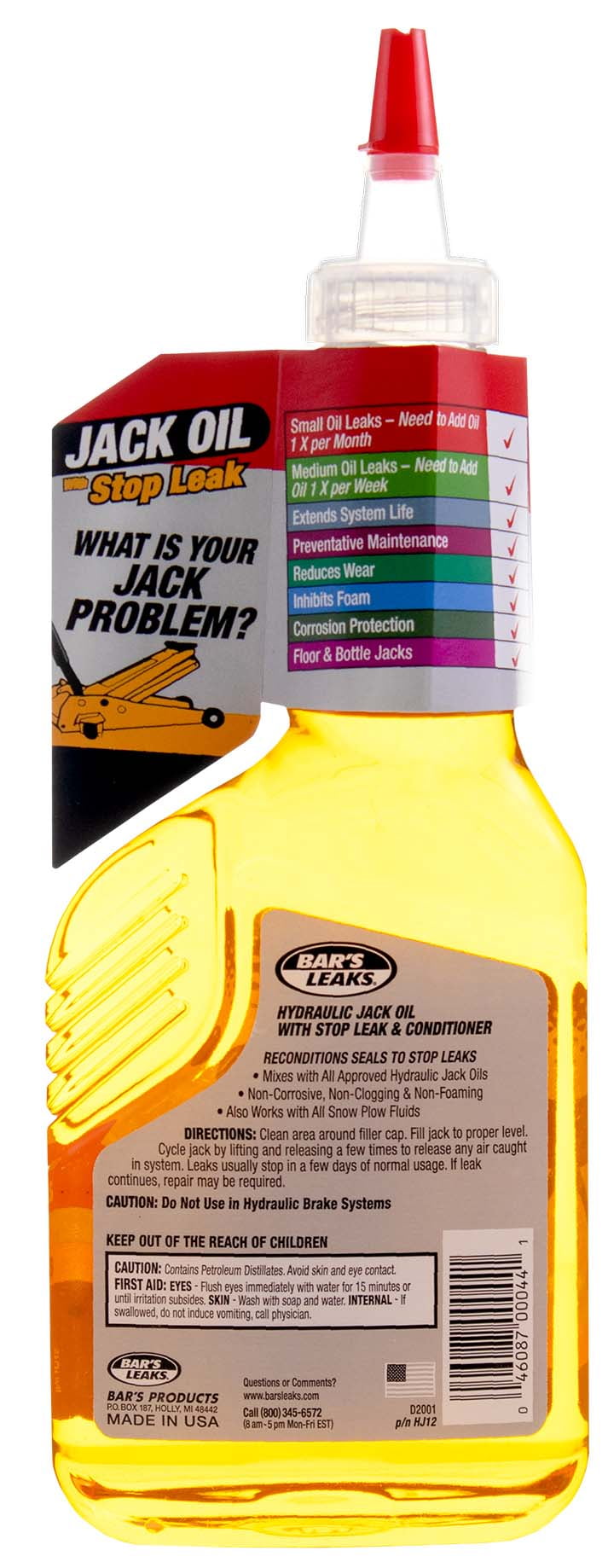 Classic Bar's Leaks Jack Oil with Stop Leak Additive 12.5 oz