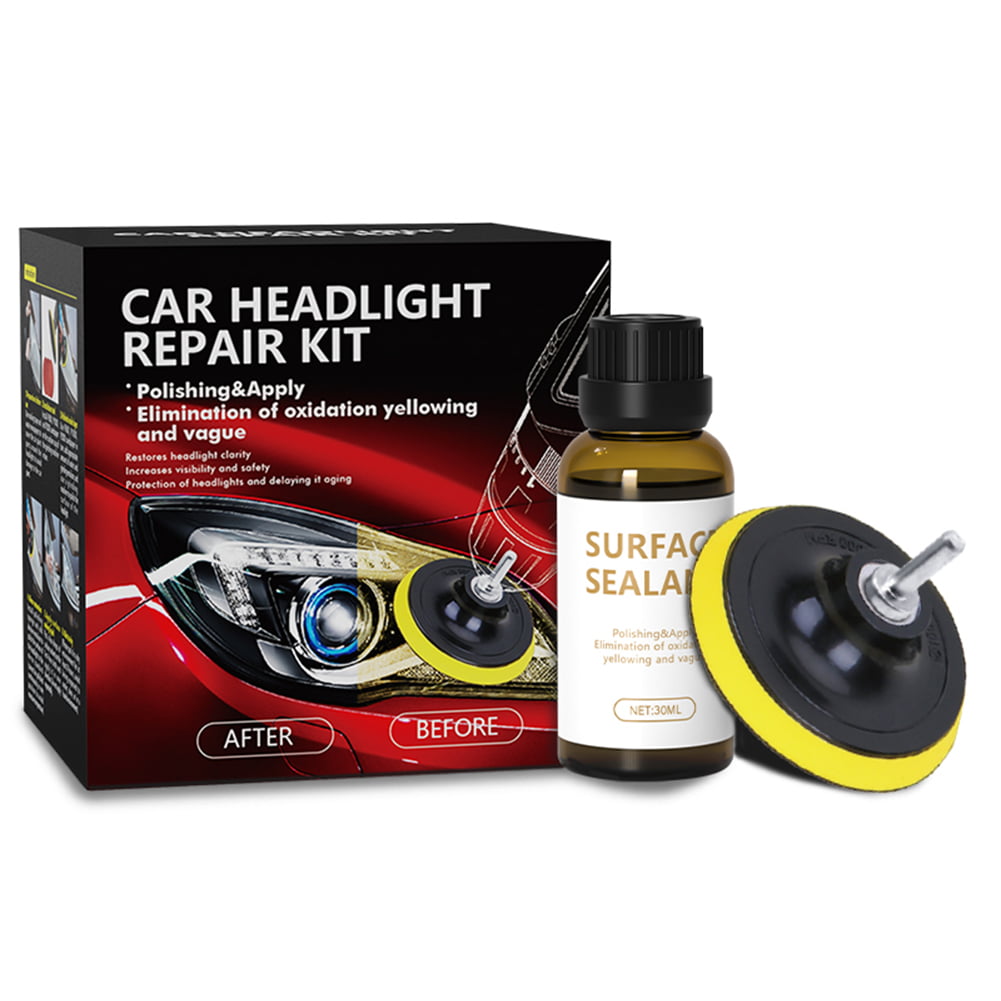 Versatile Car Headlamp Repair Tool Set Auto Headlight Restoration System Light Polisher